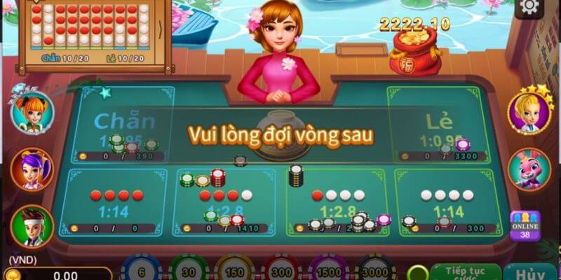 Đặt cược game lắc đĩa theo màu sắc
